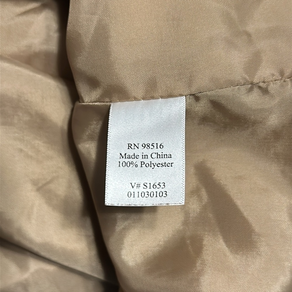 Coldwater Creek Button Up Jacket with Pockets Suede Like Material Size 20 - Picture 7 of 17